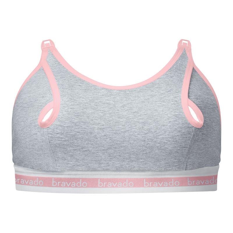 Bravado Designs Clip and Pump Sustainable Hands-Free Nursing Bra Accessory - Dove Heather