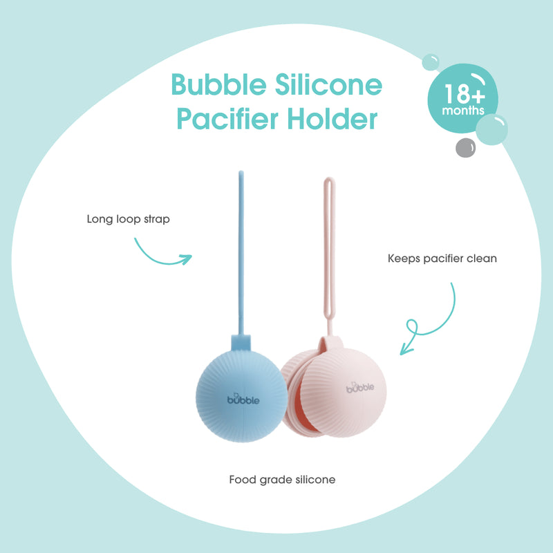 Bubble Silicone Baby Pacifier Pacifier Holder - Pink