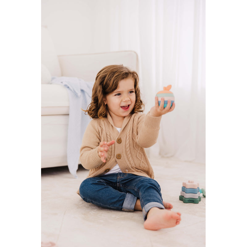 Bubble Silicone Stacking Apple Baby Teether Toy