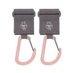 Lassig Cas Stroller Hooks With Carabiner 2 Pack