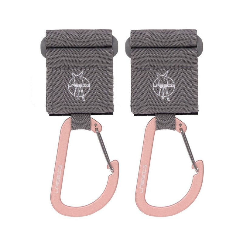Lassig Cas Stroller Hooks With Carabiner 2 Pack