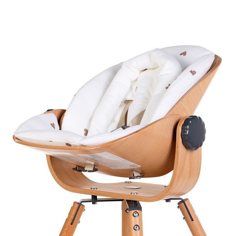 Childhome Evolu Newborn Seat Cushion - Jersey, Hearts