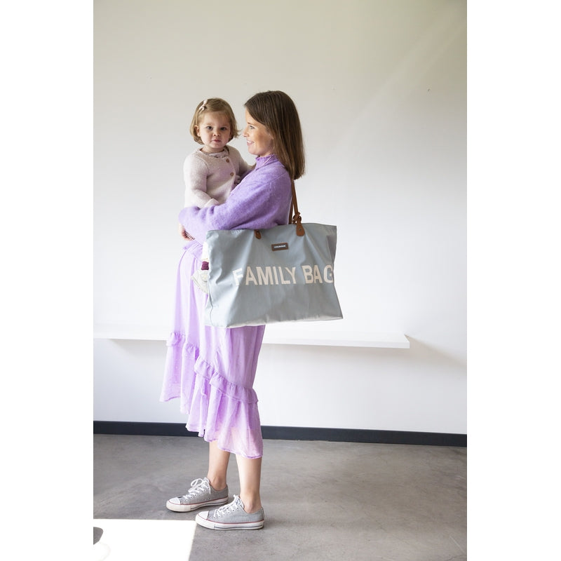 Childhome Family Bag - Grey/Offwhite