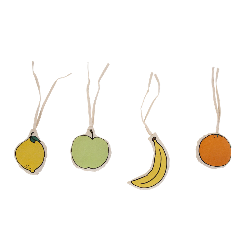Childhome Gymtoys Canvas Fruit Set Of 4Pcs