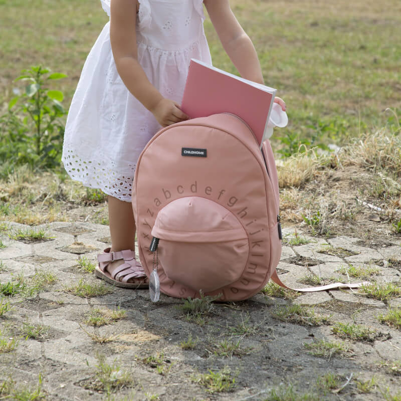 Childhome Kids School Back Pack Big ABC - Pink/Copper