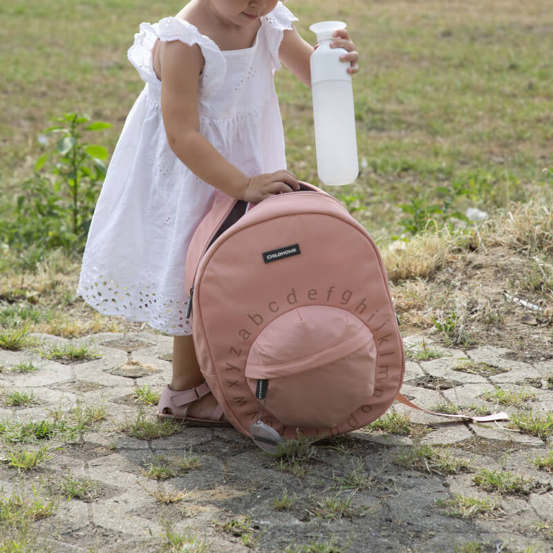 Childhome Kids School Back Pack Big ABC - Pink/Copper