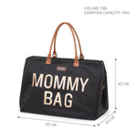 Childhome Mommy Nursery Bag - Black/Gold