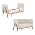 Tutti Bambini Cozee XL Junior Bed & Sofa Expansion Pack - Scandinavian Walnut / Ecru