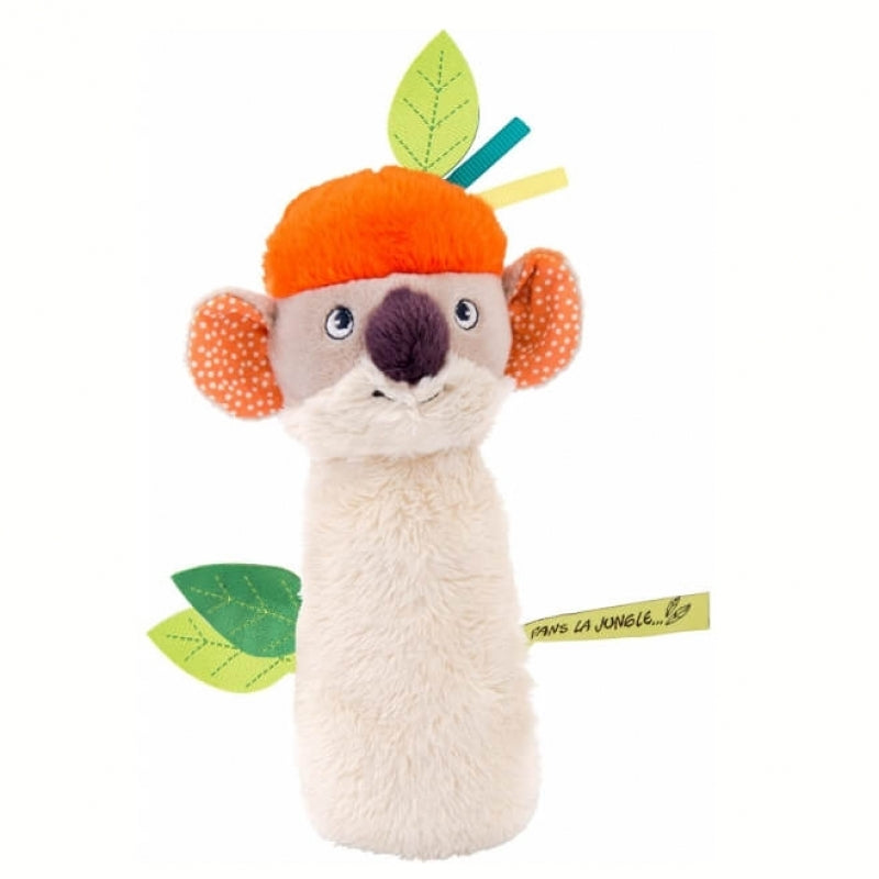 Moulin Roty Dans La Jungle Koco Squeaky Rattle 16.5cm