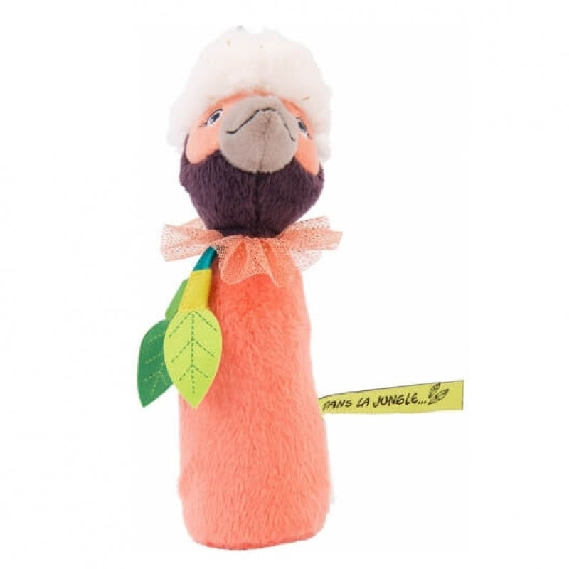 Moulin Roty Dans La Jungle Paloma Squeaky Rattle 16.5cm
