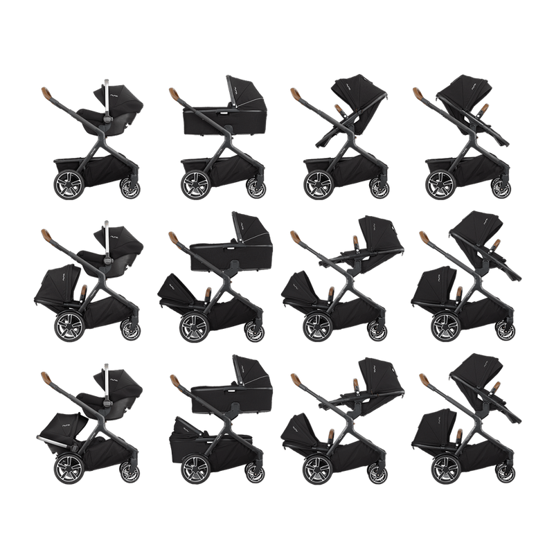 Nuna DEMI Grow Stroller - Caviar