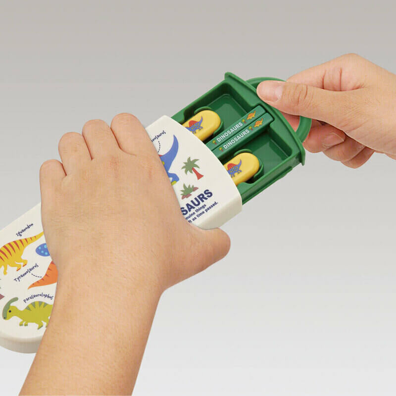 Skater Dinosaur On-The-Go Cutlery Set