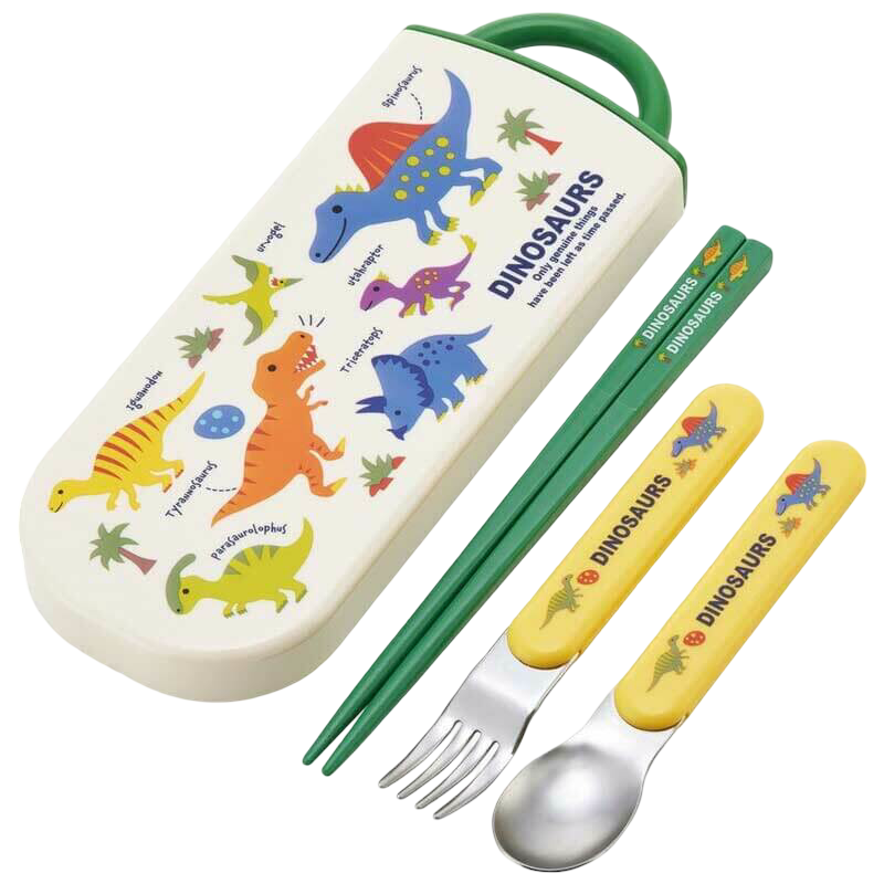 Skater Dinosaur On-The-Go Cutlery Set