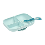 Beaba Divided Silicone Plate and Spoon Set