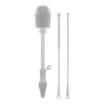 Haakaa Double-Ended Silicone Brush - Suva Grey