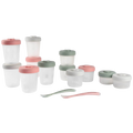 Beaba Expert Pack Meal & Food Storage Set - 12 Clip Portions + 2 Silicone Spoons - Eucalyptus