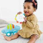 Skip Hop Explore & More Dinosaur 3-In-1 Baby Musical Pull Toy