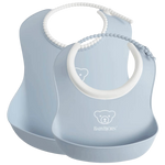 BabyBjorn Feeding Bib Set 2-Pack (1 Baby Bib and 1 Small Baby Bib)