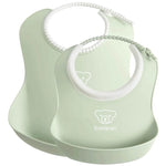 BabyBjorn Feeding Bib Set 2-Pack (1 Baby Bib and 1 Small Baby Bib)