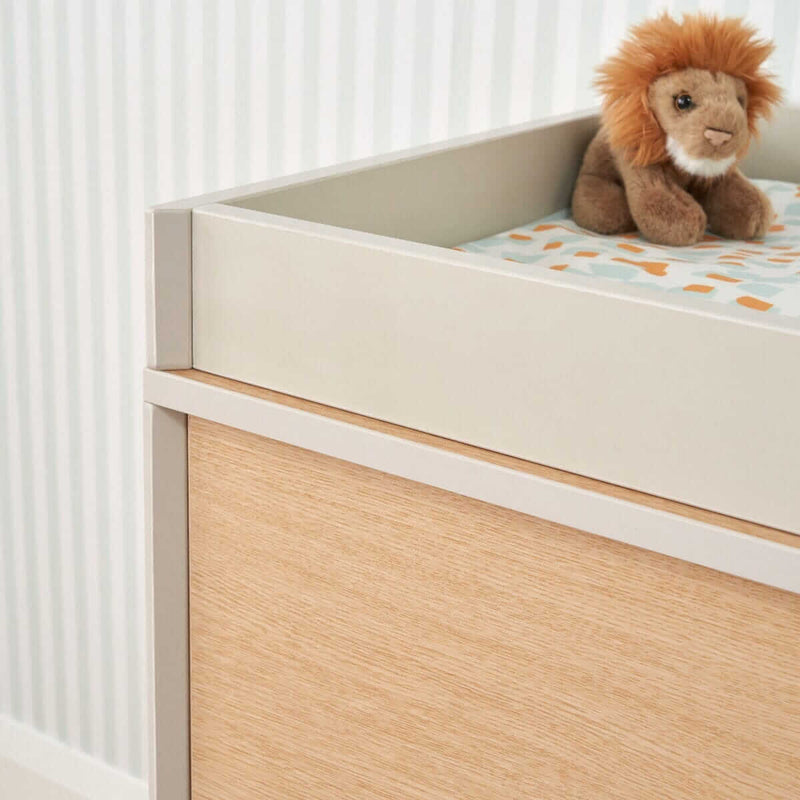 Tutti Bambini Fika Chest Changer - White/Light Oak