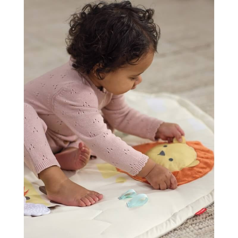 Skip Hop Geometric Wonders Activity Gym (With Crocodile Tummy Time Pillow)