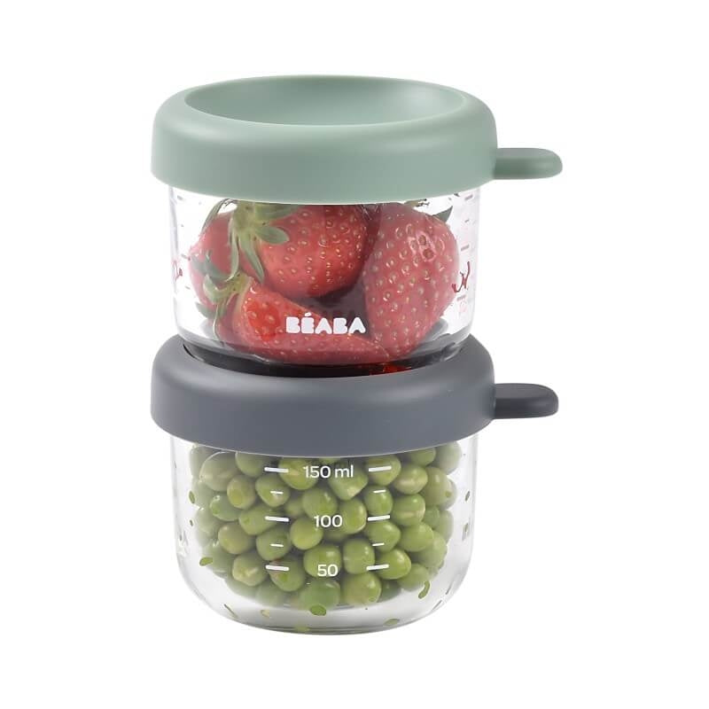 Beaba Glass & Silicone Containers 2 Pack - 150ml