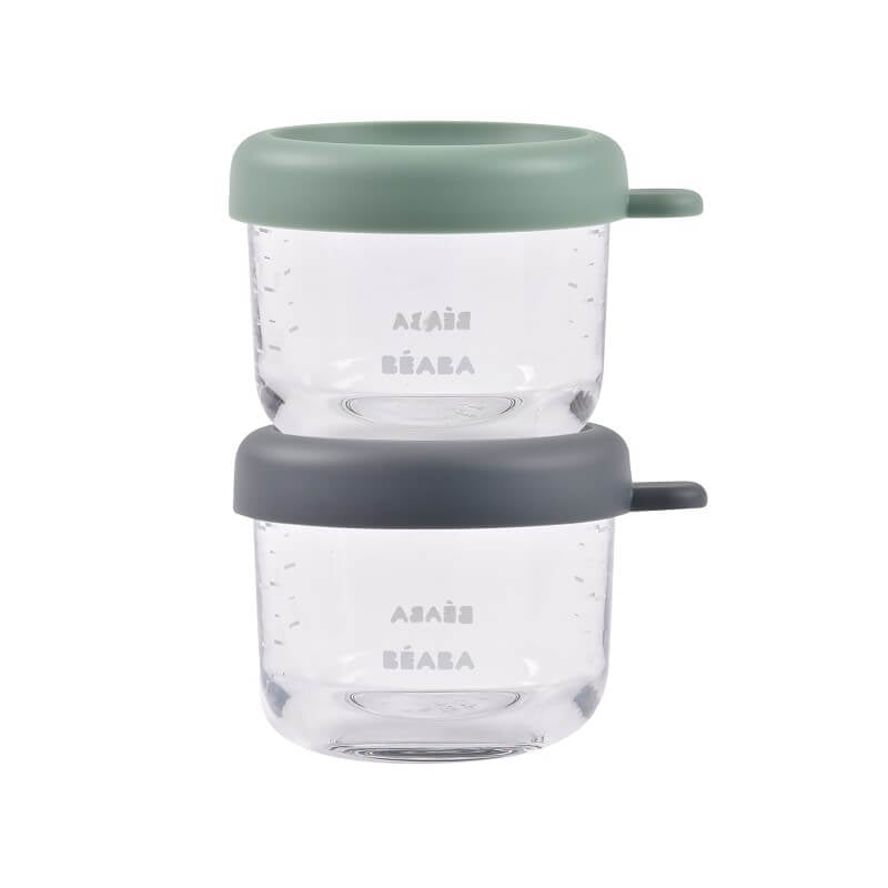Beaba Glass & Silicone Containers 2 Pack - 150ml