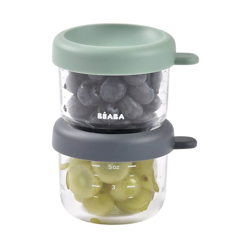 Beaba Glass & Silicone Containers 2 Pack - 150ml