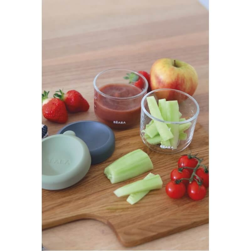 Beaba Glass & Silicone Containers 2 Pack - 150ml