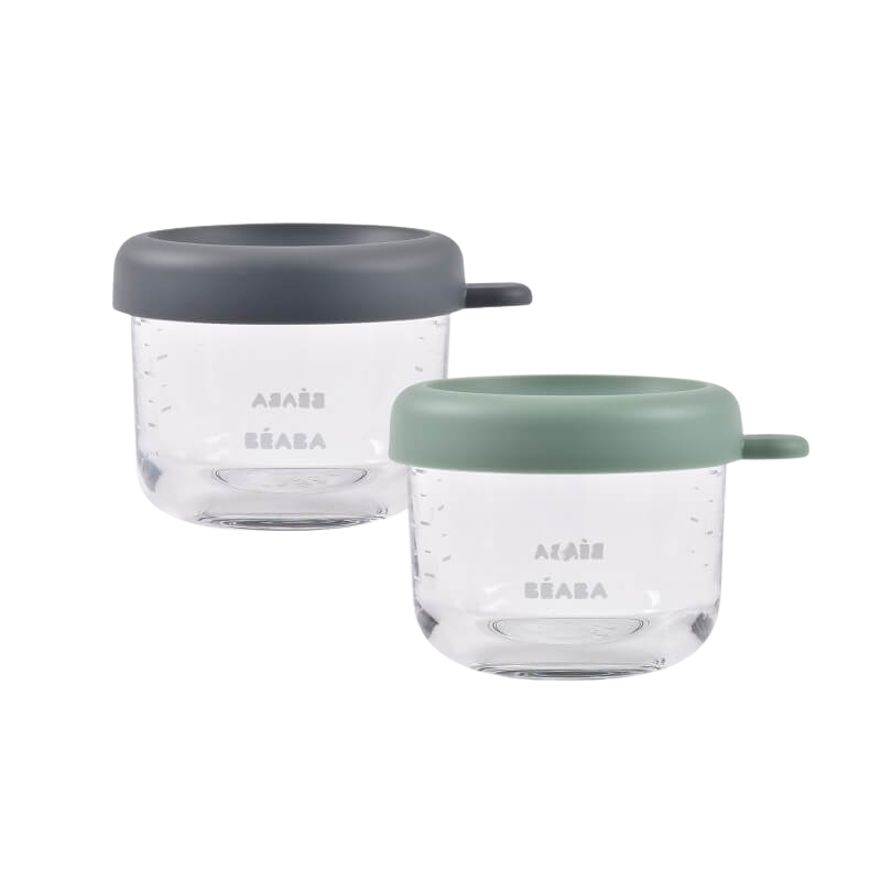 Beaba Glass & Silicone Containers 2 Pack - 150ml