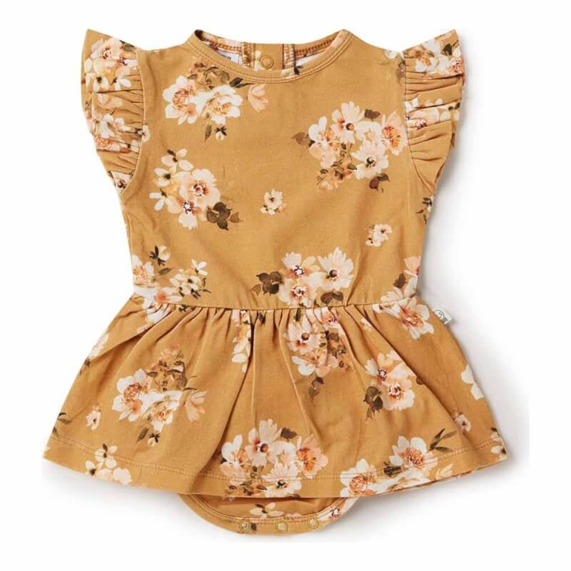 Snuggle Hunny Golden Flower Dress 3-6 Months (00)
