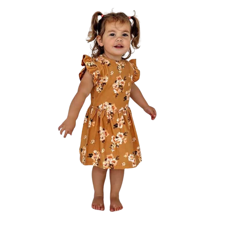 Snuggle Hunny Golden Flower Dress 3-6 Months (00)