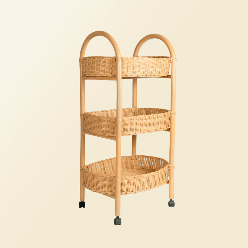 MOMIJI Handcrafted Rattan - Con Craft Trolley&nbsp;