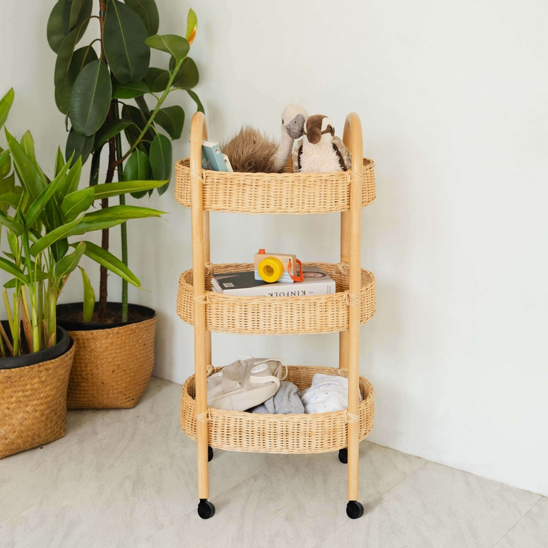 MOMIJI Handcrafted Rattan - Con Craft Trolley&nbsp;