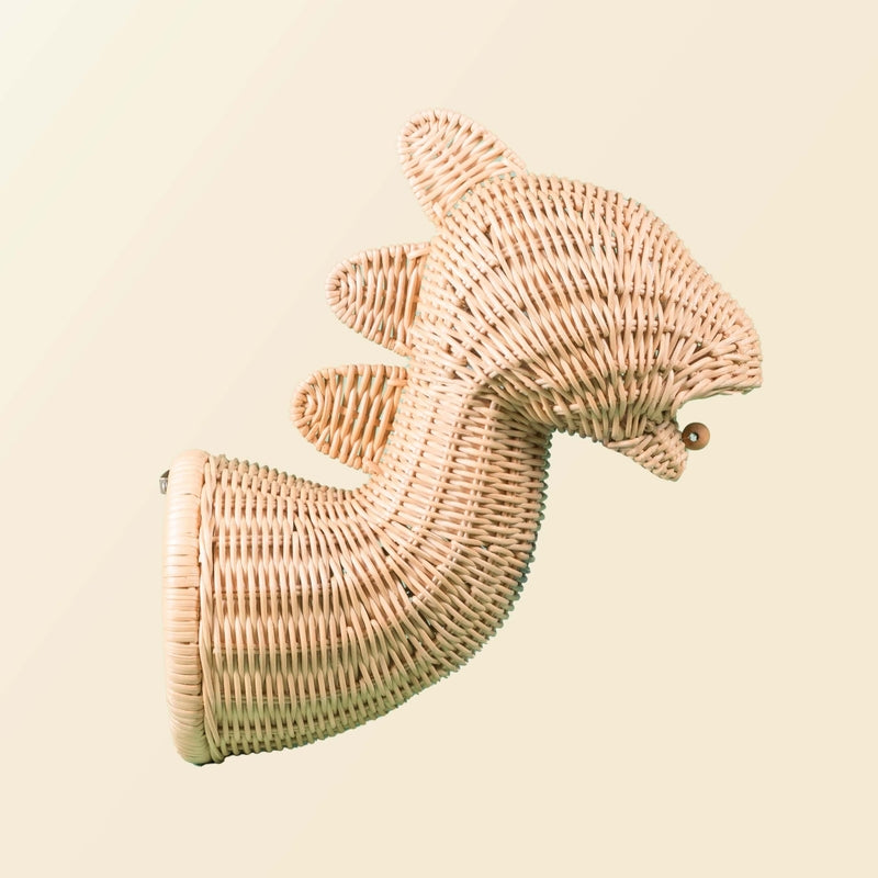 MOMIJI Handcrafted Rattan - Dinosaur Wall Decor