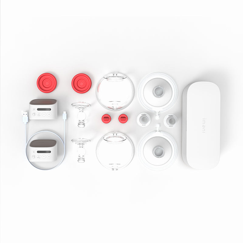 imani i2 Plus Breast Pump (One Pair) with Dual Charging Dock
