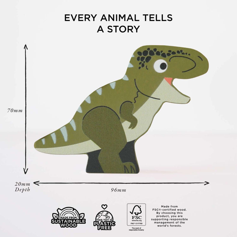 Le Toy Van Stacking Jurassic Dinosaurs & Bag