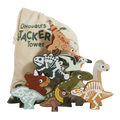 Le Toy Van Stacking Jurassic Dinosaurs & Bag