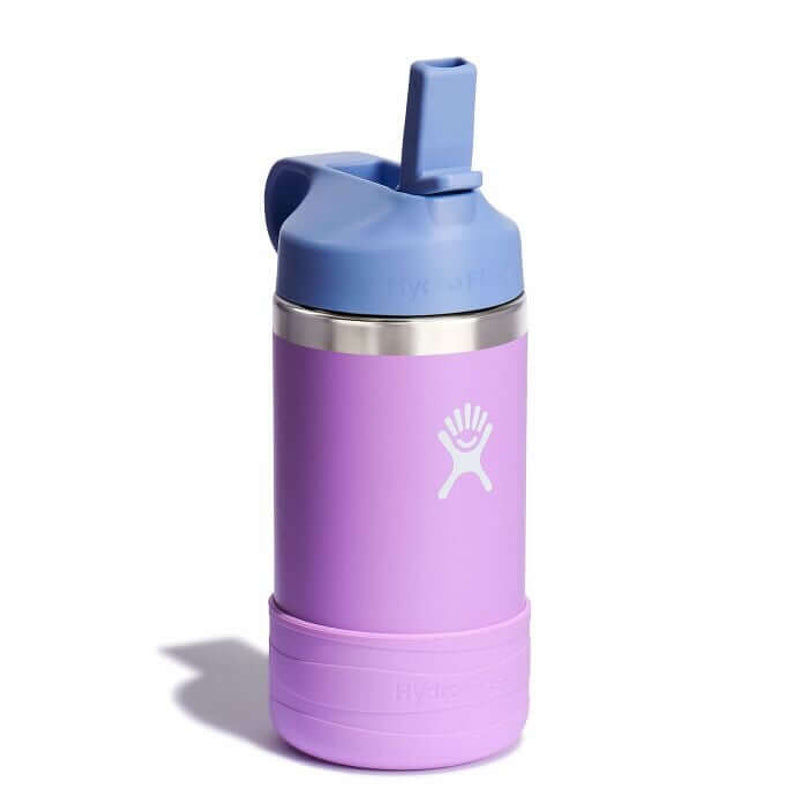 Hydro Flask Kids Wide Mouth Straw Lid with Boot Insulated Water Bottle - 12 Oz - Anemone