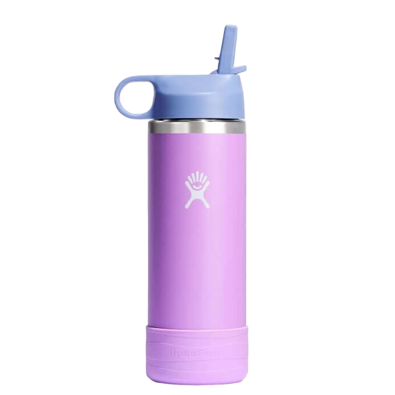Hydro Flask Kids Wide Mouth Straw Lid with Boot Insulated Water Bottle - 18 Oz - Anemone