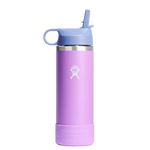 Hydro Flask Kids Wide Mouth Straw Lid with Boot Insulated Water Bottle - 18 Oz - Anemone