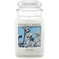 Village Candle Large Glass Apothecary Jar 26oz - Pure Linen