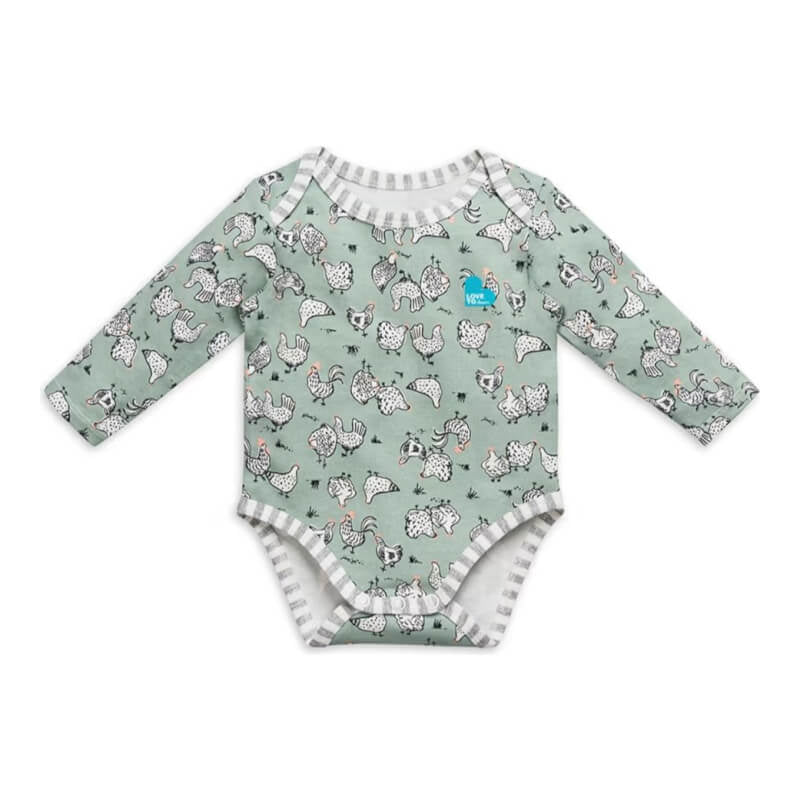 Love to Dream Long Sleeve Bodysuit - Chicken Run Olive - 1.0 Tog