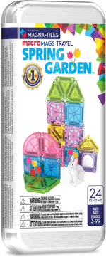 Magna-Tiles microMAGS 24-Piece Spring Garden Travel Set