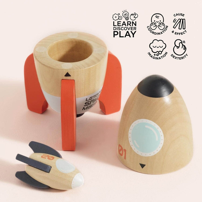 Le Toy Van Magnetic Space Rocket Duo