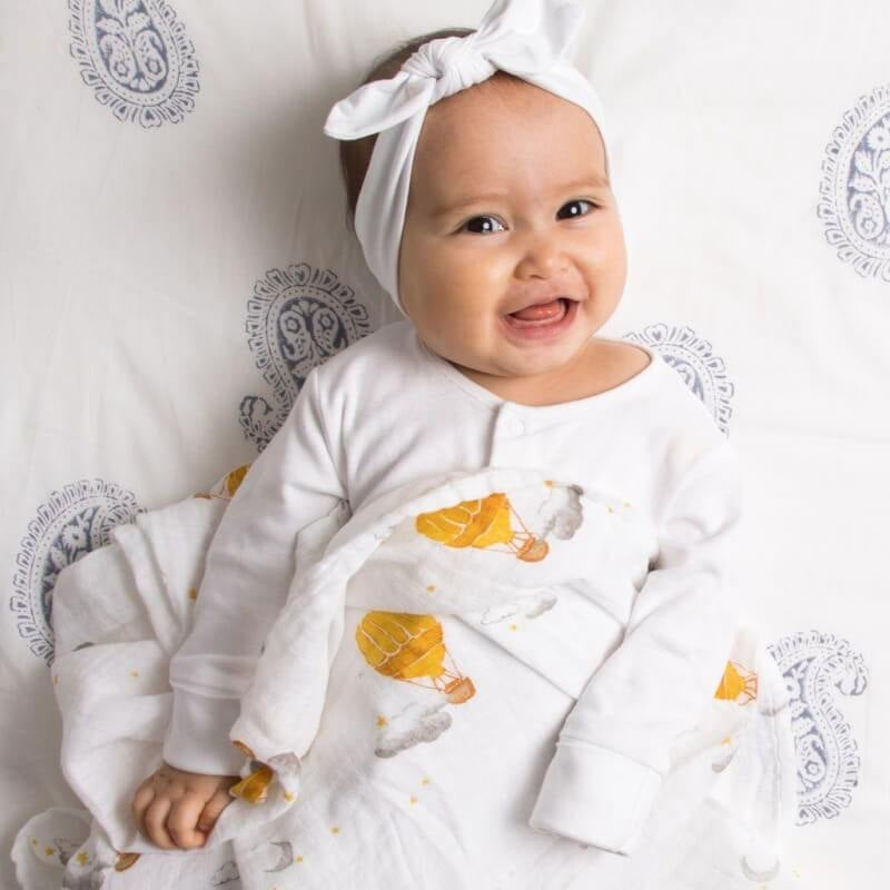 Malabar Baby Organic Swaddle - Chevron