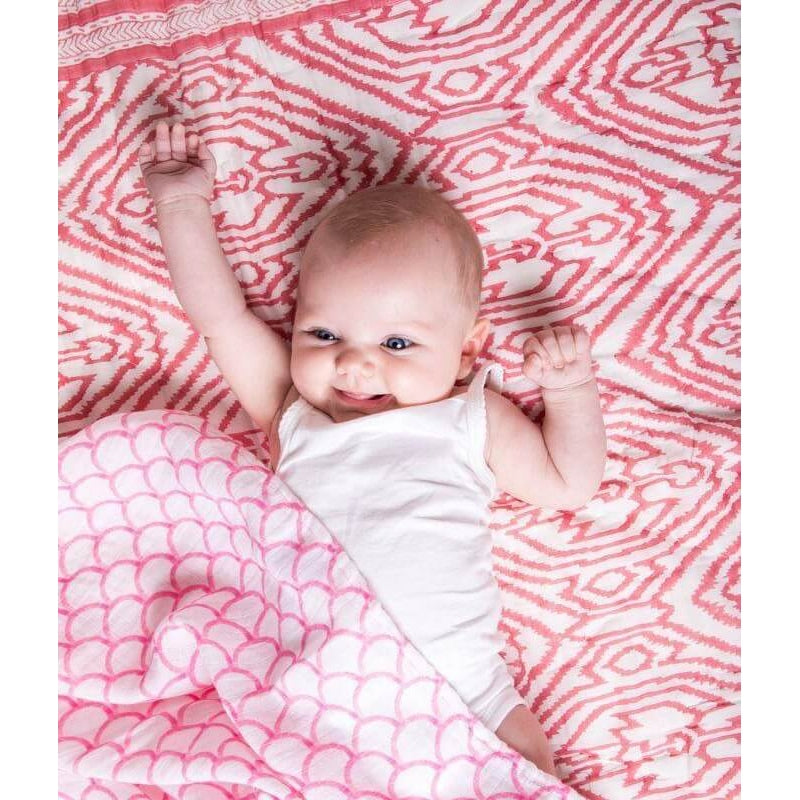 Malabar Baby Organic Swaddle - Chevron