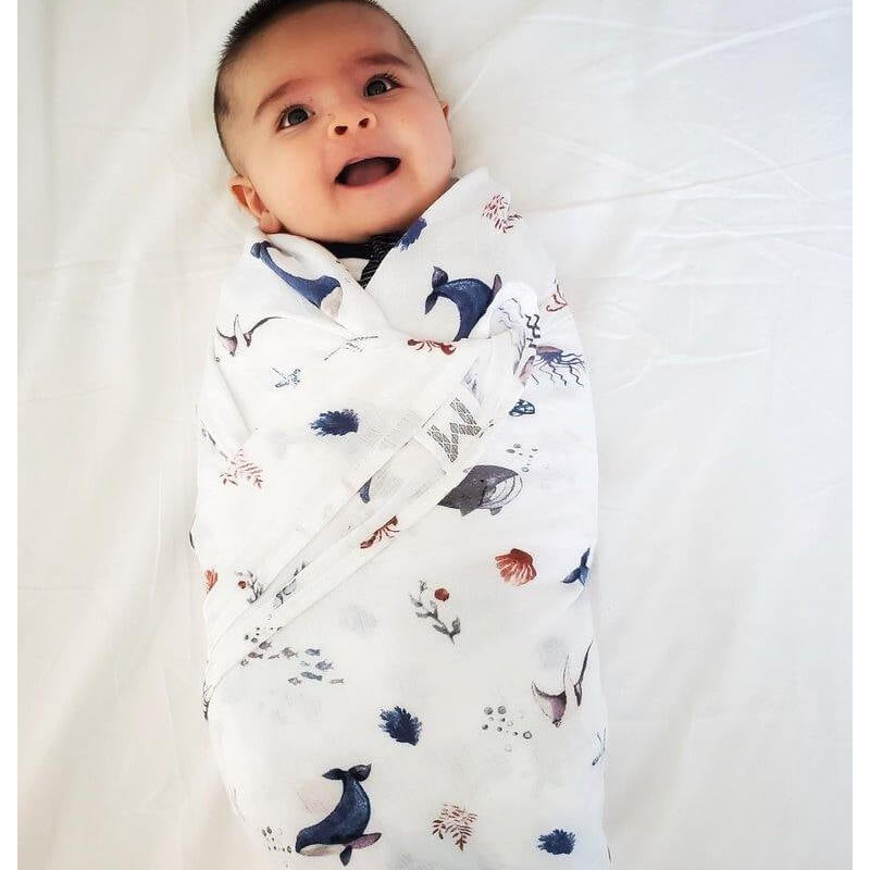 Malabar Baby Organic Swaddle - Chevron