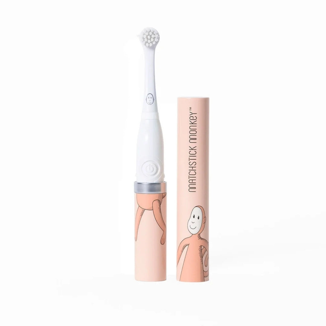 Matchstick Monkey Baby Sonic Toothbrush - Dusty Pink