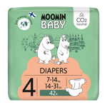 Moomin Baby Baby Diapers Size 4 (7-14Kg) 42pcs